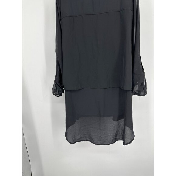 Lane Bryant Womens Roll Tab Sleeve Button-Down Hi-Low Tunic Top Size 18/20 - Picture 10 of 10